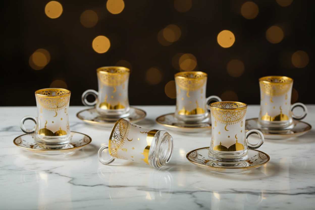 Elegant Gold Tea Set Hero Banner